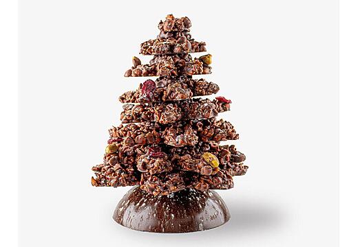 Le sapin croquant maïs grillé chocolat noir