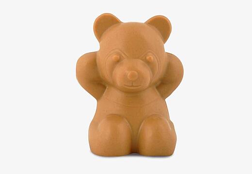 Ourson chocolat blanc caramélisé 10cm