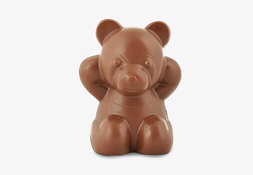 Ourson chocolat lait 10cm