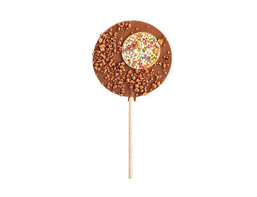 Sucette chocolat lait sucre pétillant