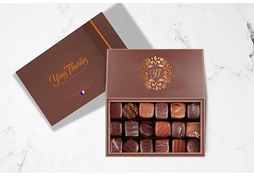 Coffret 36 chocolats noir et lait (360g)