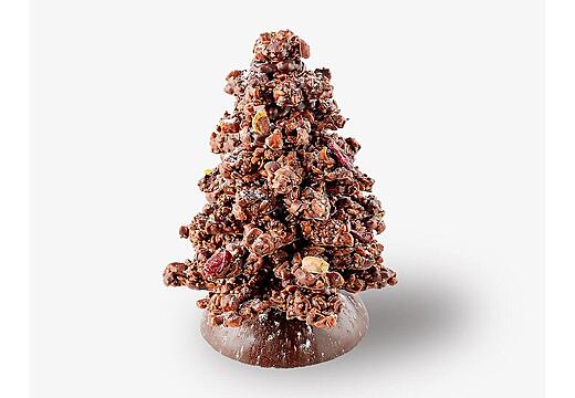 Le sapin croquant maïs grillé au chocolat lait ou noir