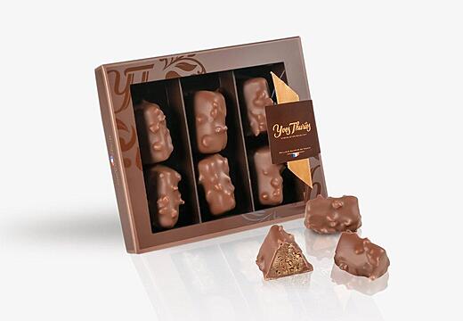 Boîte mini-rochers lait x6