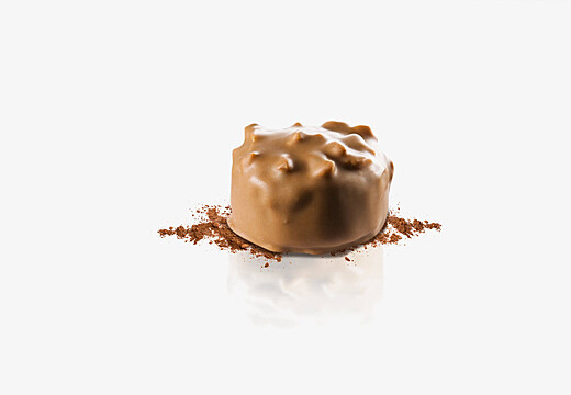 Rocher blanc caramélisé